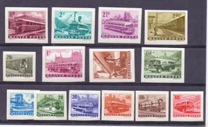 JUEGO TRANSPORTE HUNGRÍA 1963 (14) IMPERF MNH - Imagen 1 de 1