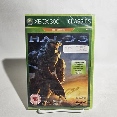 HALO 3 MICROSOFT XBOX 360 CLASSICS VERSION NEW SEALED - PAL  - Image 1 of 4