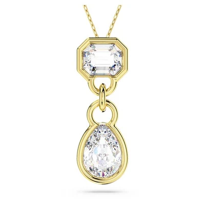 Colgante Swarovski Zirconia Dextera, cortes mixtos, blanco, chapado en tono dorado 5663339 Foto 1 de 4