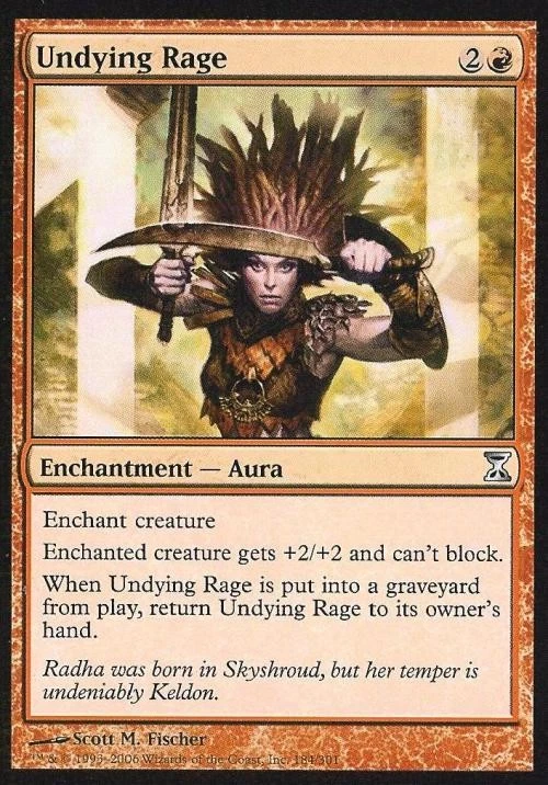 Undying Rage - Light Play MTG Time Spiral - Image 1 of 1