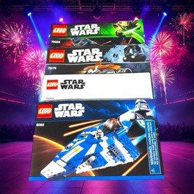 Lot Of 4 LEGO Star Wars Various Instruction Manuals. 8093 75022 75333 75178