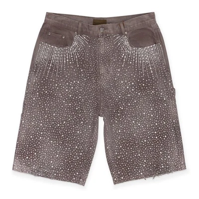 NWT BIRTH OF A ROYAL CHILD WASHED BROWN REDIAL 20K DIAMOND JORTS SIZE S $340 — 第 1/4 张图片