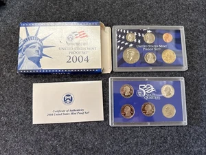 2004-S US Mint Proof Set 9 Coin Set OGP Original Government Packaging COA - Picture 1 of 7