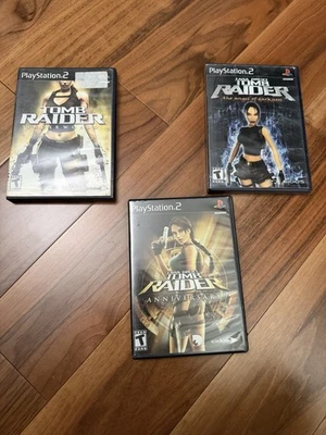 Лот товаров Lara Croft Tomb Raider Underworld & Angel Of Darkness & Anniversary PS2 - Изображение 1 из 4