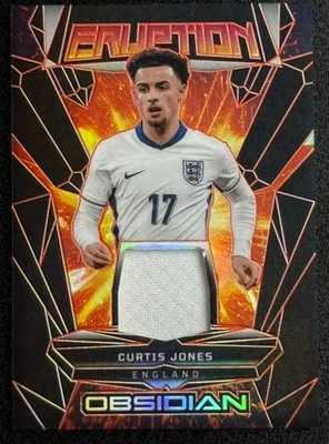 Curtis Jones 2024-25 Panini Obsidian Eruption Patch E/E Orange 16/99 #ER-CJ - Image 1 of 2