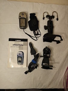 Garmin eTrex Vista Personal Handheld Hiking GPS Navigator W/ Mounts Bundle  - Picture 1 of 16