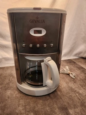Gevalia CM500 Stainless Steel White Programmable 12 Cup Coffee Maker Pot  - Image 1 of 4