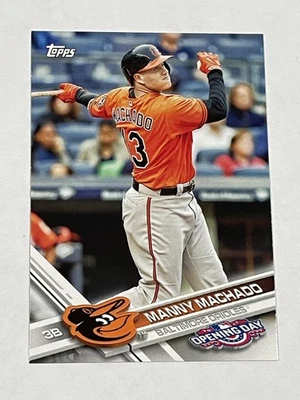 2017 Topps Opening Day Baseball #80 - Manny Machado - Baltimore Orioles - Image 1 of 2