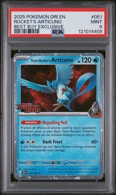 POKEMON DESTINED RIVALS 051 TEAM ROCKET'S ARTICUNO BEST BUY EXCLUSIVE PSA 9 - Image 1 of 2