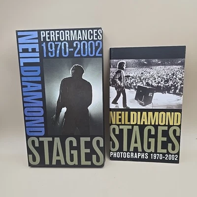 Neil Diamond Stages: Performances 1970-2002 6 Disc Box Set (5 CDs 1 DVD) W/ Book - Image 1 of 4