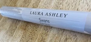 1 Roll of Laura Ashley ~ Swans ~ Pale Silver brand new sealed beautiful - Picture 1 of 12