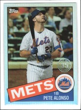 2020 Topps Chrome Pete Alonso 1985 35th Anniversary  #85TC-18 New York Mets