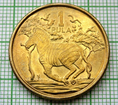 BOTSWANA 2013 1 PULA, ZEBRA UNC Cover