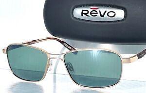 NEW Revo CLIVE Satin Gold POLARIZED Green GLASS Lens Sunglass 1154 04 SG50