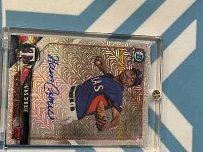 2018 Bowman - Mega Box Chrome Mojo Refractor Autographs Hans Crouse #BMA-HC  - Image 1 of 3