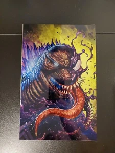 Cubierta Venomizada Godzilla Metal Ácido Virgen Oro Verde de Sajad Shah 🙂 Rara Ltd - Imagen 1 de 9