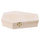  Jewelry Organizer Coffin Shape Ring Holder Bracelet Rack Wooden Box