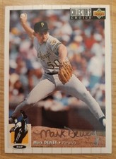 1994 COLLECTOR'S CHOICE SILVER SIGNATURE MARK DEWEY #584 PITTSBURGH PIRATES
