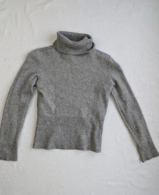 Cashmere Sweater Juniors M (10-12) Gray Turtleneck Pullover - Image 1 of 4