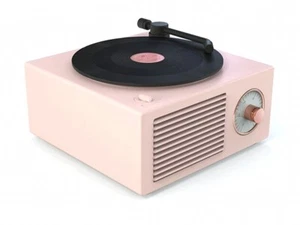 Cylo Mini Retro Schallplattenspieler tragbarer BlueTooth Lautsprecher mit sich drehendem Vinyl Neu im Karton - Bild 1 von 6