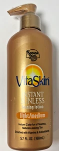 Banana Boat VitaSkin Instant Sunless Tanning Lotion Light/Medium 5.7OZ Pump NEW - Picture 1 of 4