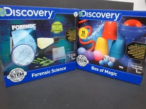 Zwei Discovery Kits, 15 Zaubertricks und Forensik Kit, Alter 8+ mit KOSTENLOSEM VERSAND - Bild 1 von 4