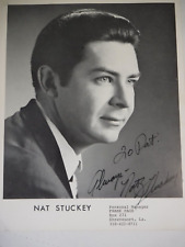 NAT STUCKEY (1933-1988) SIGNED (IN PERSON) PHOTO