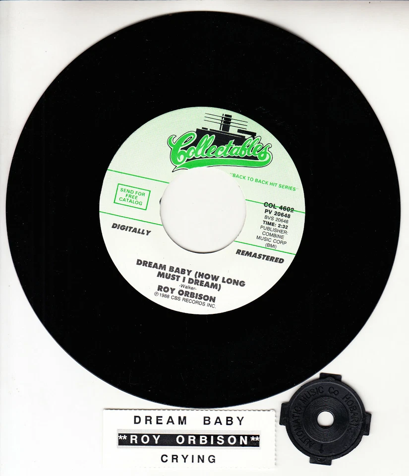 ROY ORBISON  Dream Baby (How Long Must I Dream?) & Crying 7" 45 vinyl record NEW - Image 1 of 1