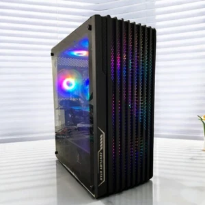 Best Deal High Performance Desktop Gaming PC i7 RX 580 ARGB WIFI 6 BLUETOOTH - Picture 1 of 10