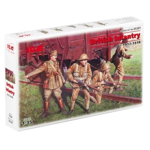 ICM 35301 Plastic model kit Scale figures 1:35 British infantry, 1917-1918 - Picture 1 of 8