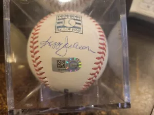 REGGIE JACKSON SIGNED Rawling HALL OF FAME HOF BASEBALL MLB Authenticated  - Picture 1 of 5