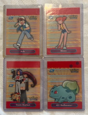 Pokemon  Topps Series 3 Die-Cut cards Pack Fresh Bulbausaur Team Rocket Ash Mist - Image 1 of 2