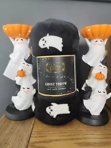 Halloween Ghost Blanket Throw Tk Maxx BM Spooks And Spells - Picture 1 of 2