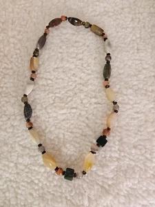 Multicolor Tone Assorted Gemstone Necklace - Picture 1 of 6