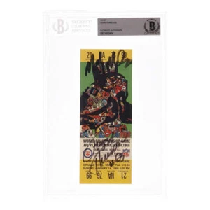 Fuzzy Thurston & Max McGee Signed 1968 Super Bowl II Game Ticket Stub (BGS) - Picture 1 of 2