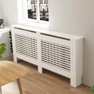 101cm Hoch Heizungsabdeckung MDF Heizkörperverkleidung Heizungsverkleidung Weiß - Bild 1 von 15