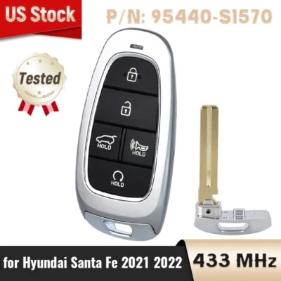 Llavero de coche remoto sin llave 95440-S1570 desbloqueado para Hyundai Santa Fe 2021 2022 Foto 1 de 4