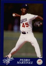 1993 Dodgers Police Baseball Card #15 Pedro Martinez