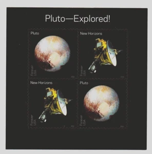 U.S. #5077-5078 MNH, PLUTO-EXPLORED FOREVER SHEET OF 4 Stamps, FV $2.92 (2016) - Picture 1 of 2
