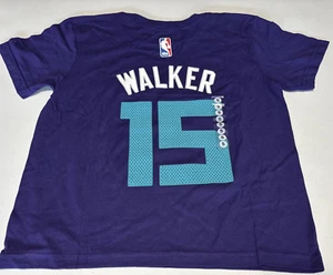 Youth NBA Adidas Charlotte Hornets Kemba Walker Jersey #15 Shirt Size S 8 Kids - Picture 1 of 7
