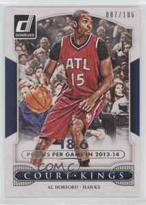 2014-15 Panini Donruss Court Kings Stat Line Season /186 Al Horford #28