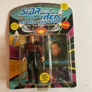 Star Trek Next Generation "Q". Playmates 1994 NUOVO. scheda danneggiata - Foto 1 di 2