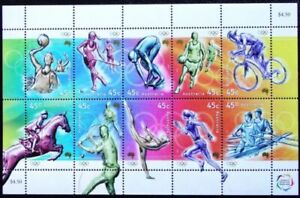 2000  Australian Decimal Stamps - Olympic Sports - MNH Sheetlet