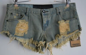 One Teaspoon, Shorts, Trash Whores, Kentucky, Size 14, Blue - Picture 1 of 8