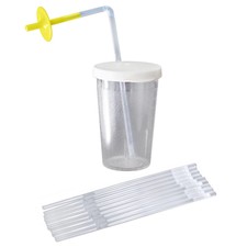ARK's Sip-Tip Cup Kit with One-Way Straws Assisted Drinking Kids Adults Elderly