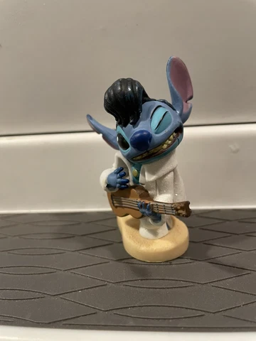 Disney Authentic Elvis  STITCH Figurine  Cake TOPPER LILO & STITCH Pvc Toy Cover