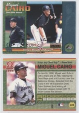 1999 Pacific Omega Platinum Blue /75 Miguel Cairo #228