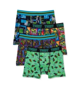 Teenage Mutant Ninja Turtles Boys Boxer Briefs Underwear 4-Pack NWT Medium (8) - Picture 1 of 11