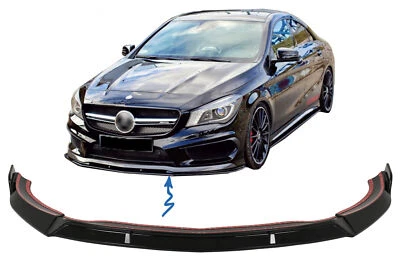 Alerón parachoques para Mercedes CLA45 C117 X117 13-16 negro brillante - Imagen 1 de 4