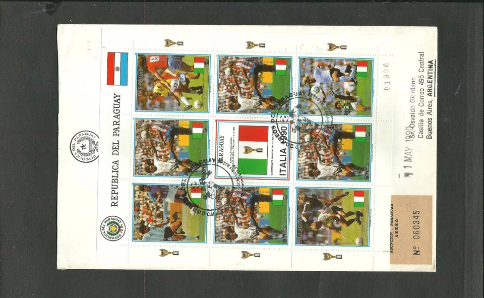 PARAGUAY - FÚTBOL CON COPA, ARCO PEQUEÑO, FDC, VF Foto 1 de 1